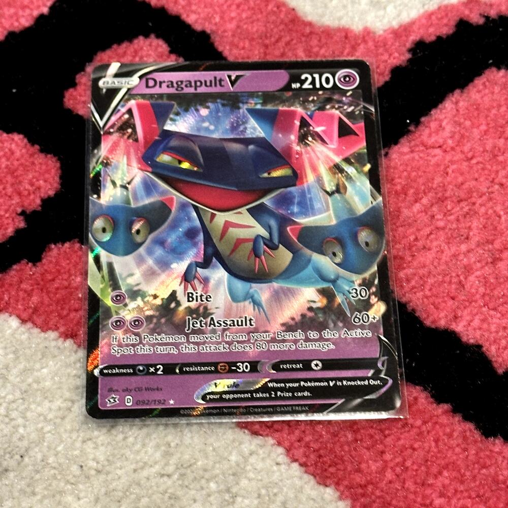 Dragapult V #92 – Pokémon Rebel Clash – As Pictured